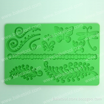 New Insect&Plants Silicone Fondant Mold for Cake Decoration